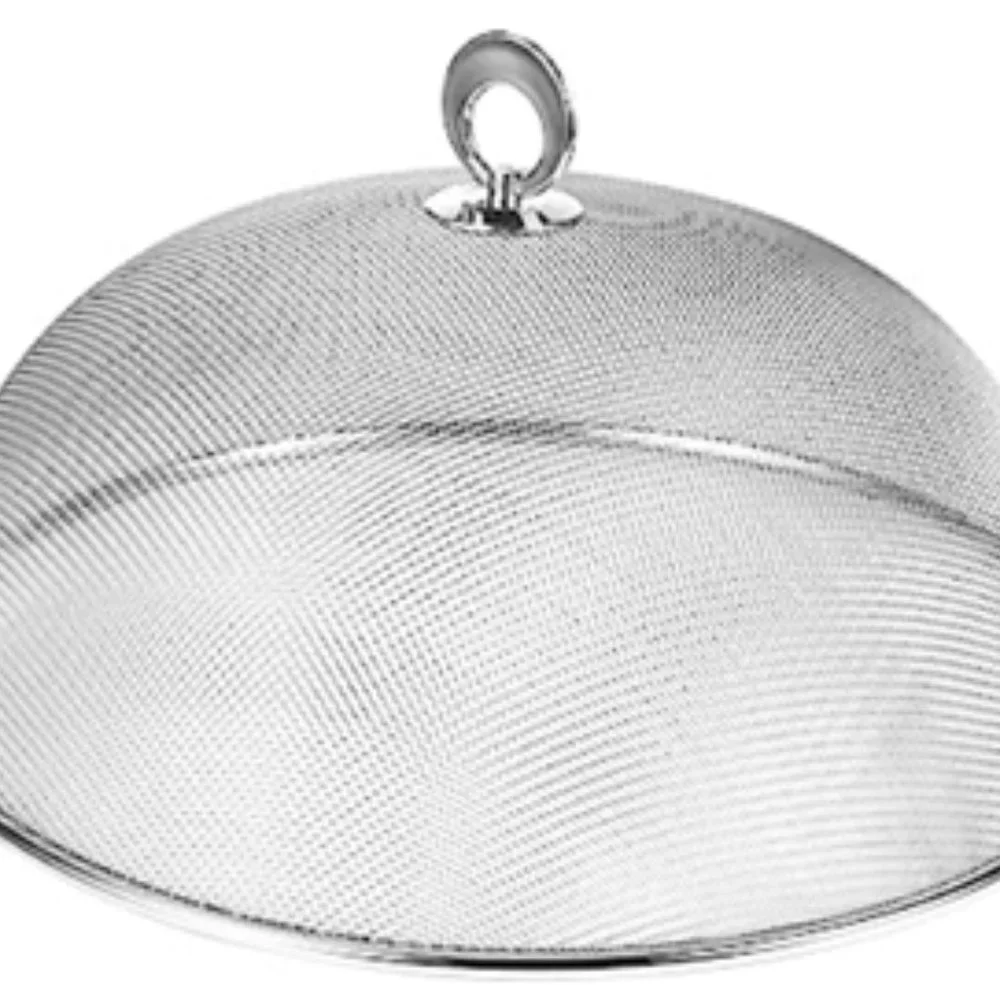 UPKOCH Stainless Steel Mesh Dome Food Cover Round Splatter Screen Anti-f…